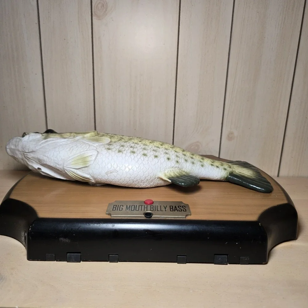 Vtg Gemmy 1999 Big Mouth Billy Bass Singing Talking Fish Decoration READ Parts
